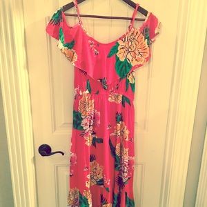 Old Navy Cold Shoulder Tiered Ruffle Dress