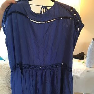 Free people low back mini dress