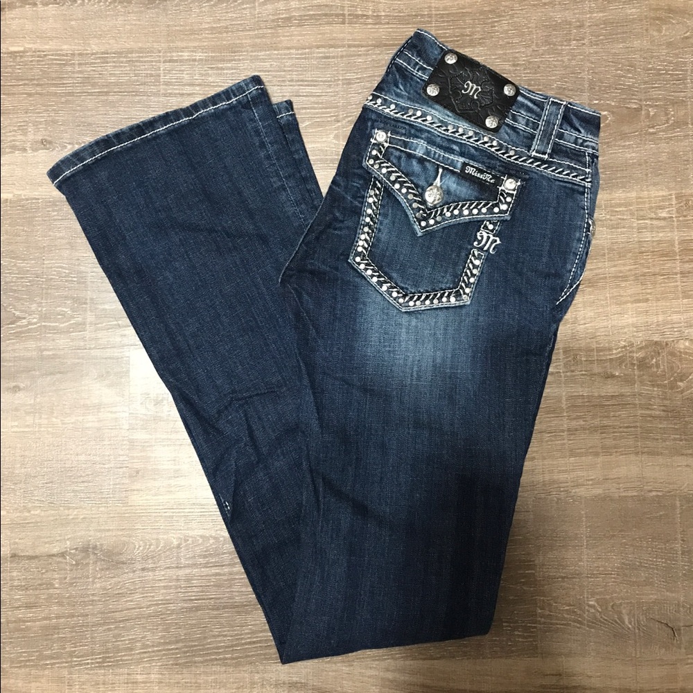 ❗️Reduced: Miss Me Studded 💎 Bootcut Jeans [28]