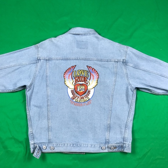 Harley Davidson jean jacket - Picture 2 of 3