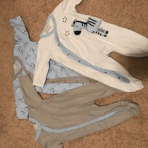 Footed Onsie PJ's - Zeebra