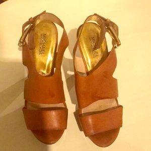 Leather Michael Kors Heeled Sandals