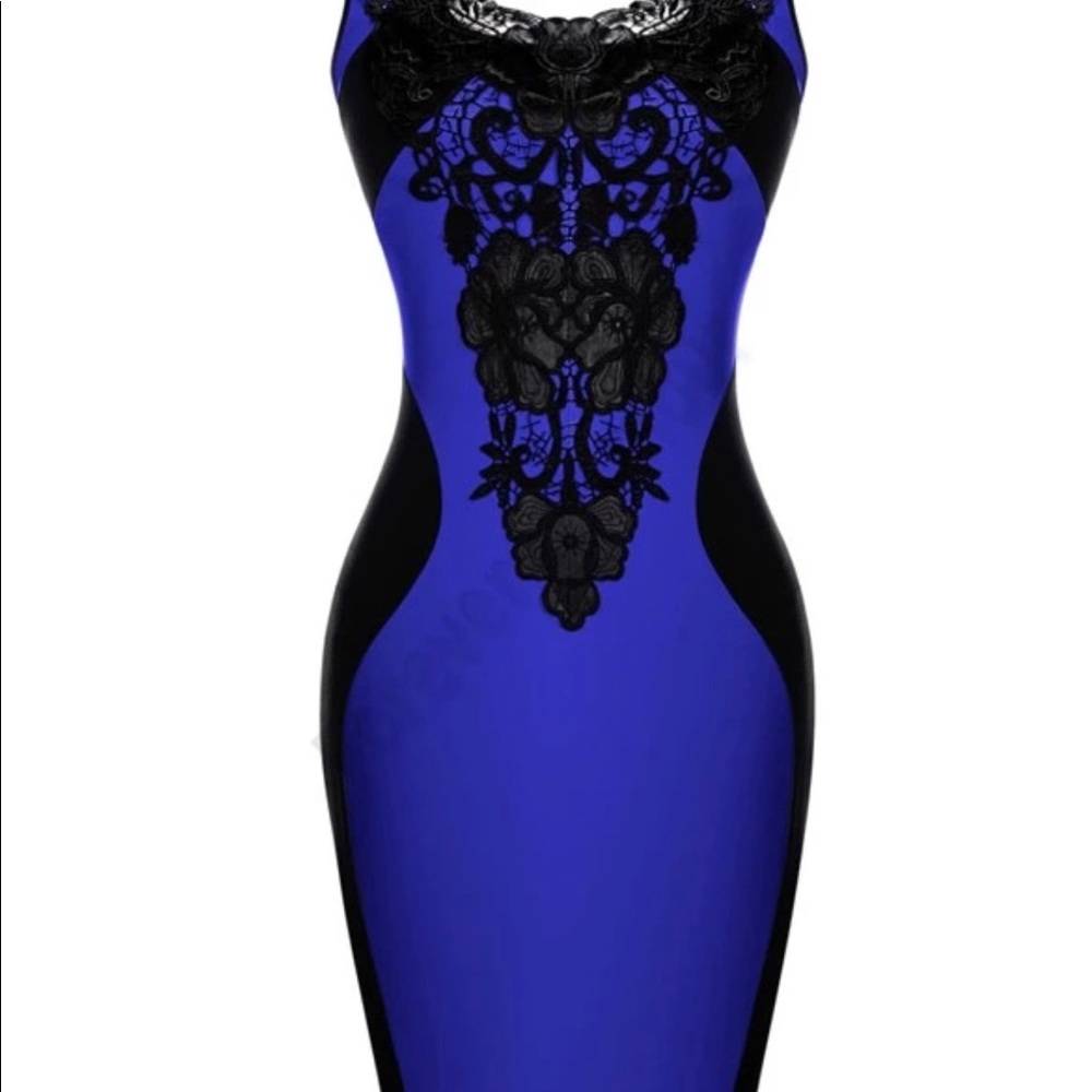 Blue Pencil Dress