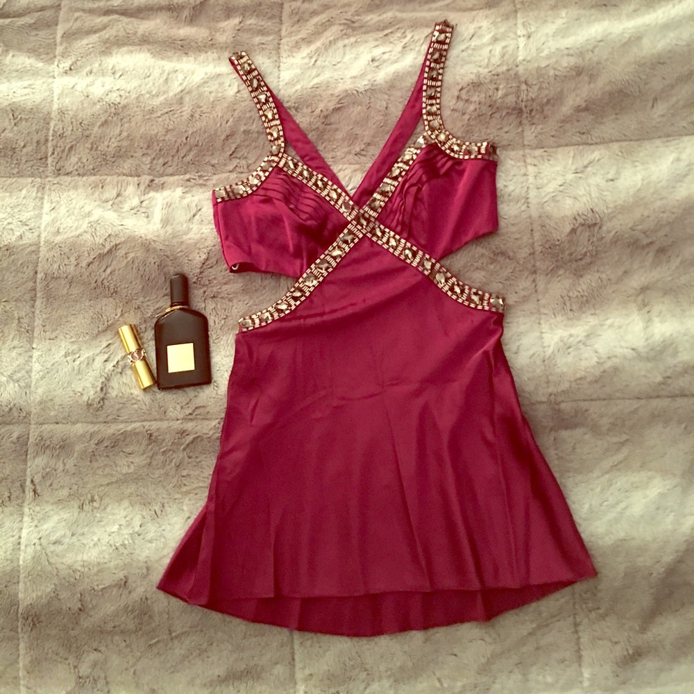 Jewel Cut Out Top