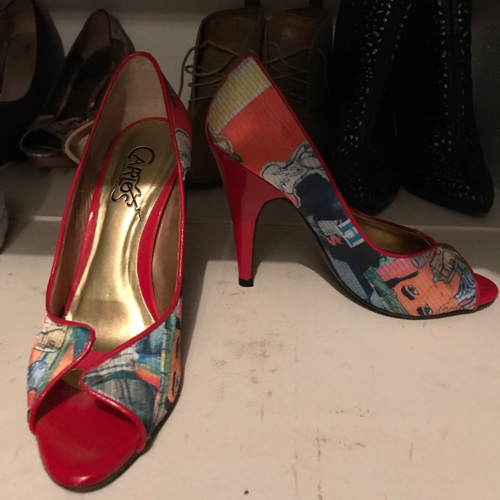 Red Carlos Santana heels