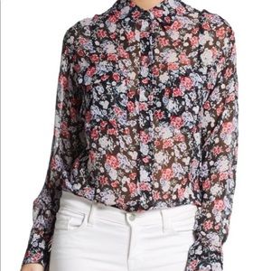 Equipment Slim Floral Blouse