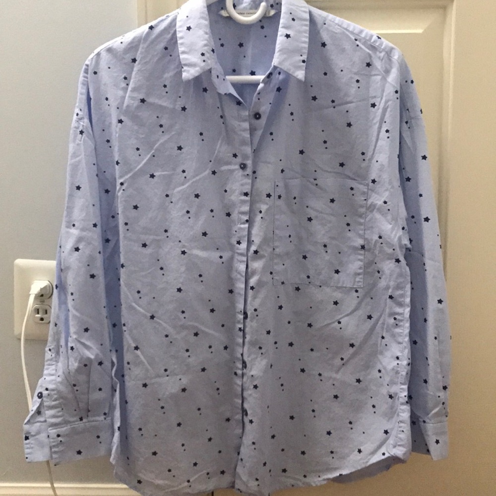 ZARA Starry Button Down