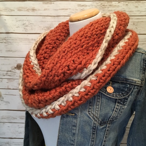Accessories - Fall infinity scarf - pumpkin spice latte