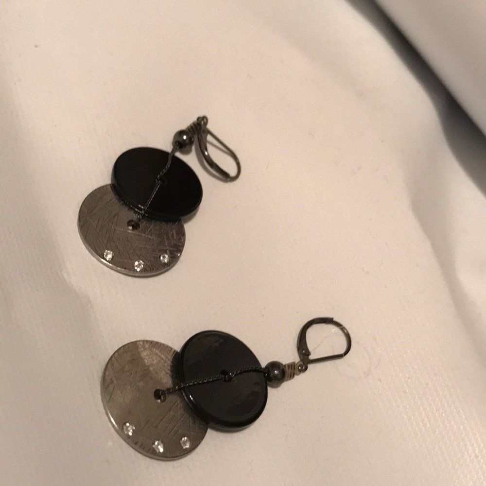 Black and grey earrings!