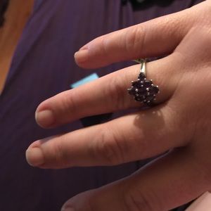 Purple amethyst ring size 7