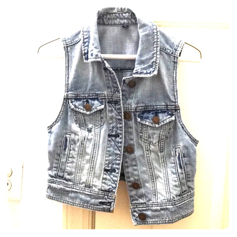 American Eagle Denim Vest
