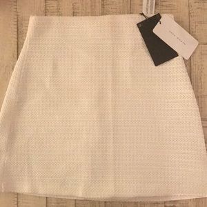 White Zara knit skirt