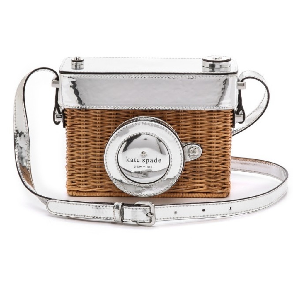 Kate Spade Wicker Camera Shoulder Bag