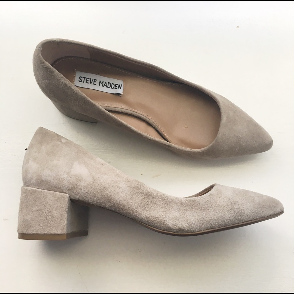 Steve Madden low block heel pumps