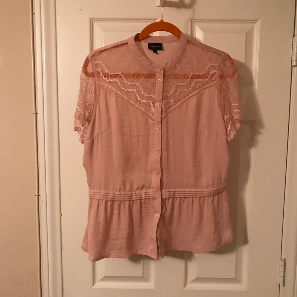 Super cute lace blouse! Dress it up or down!