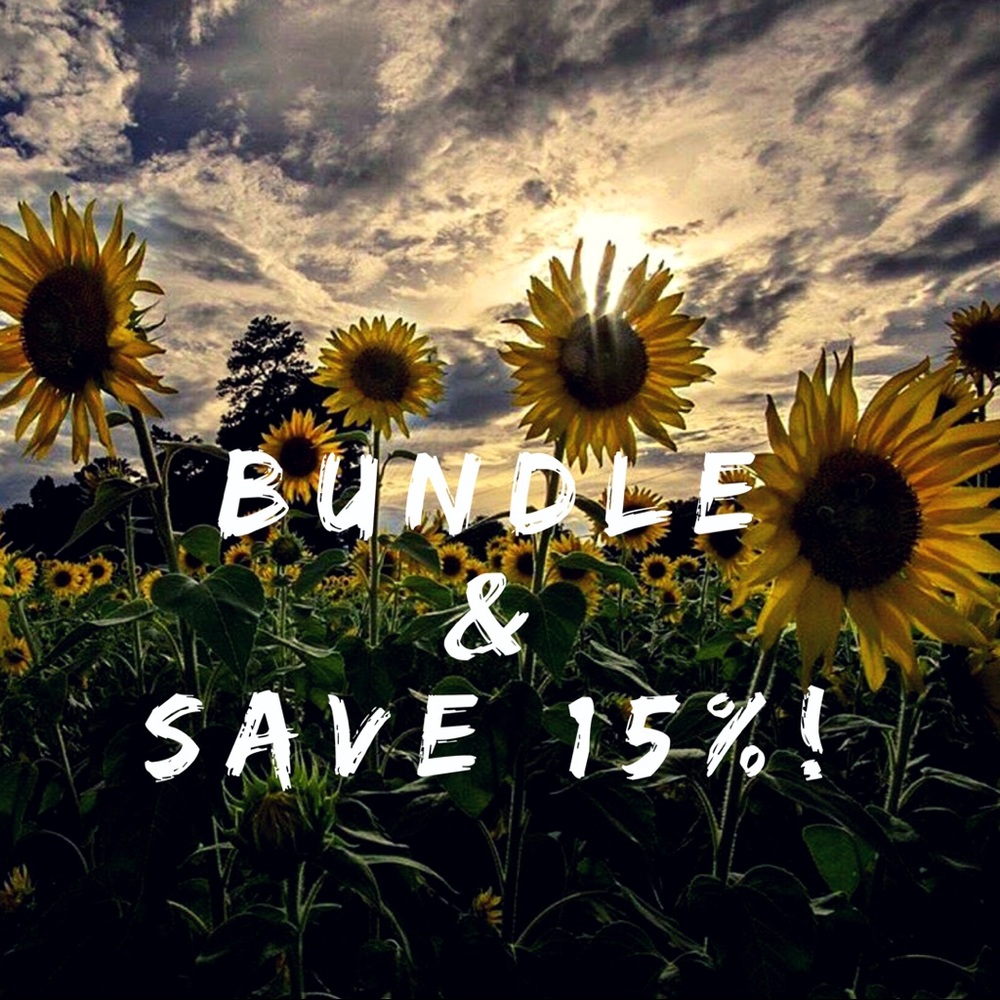 Make a bundle of 3+ items and save 15%!
