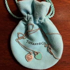 Tiffany & Co. double charm necklace