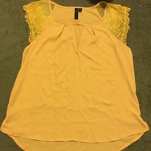 Yellow Polyester Top size XL