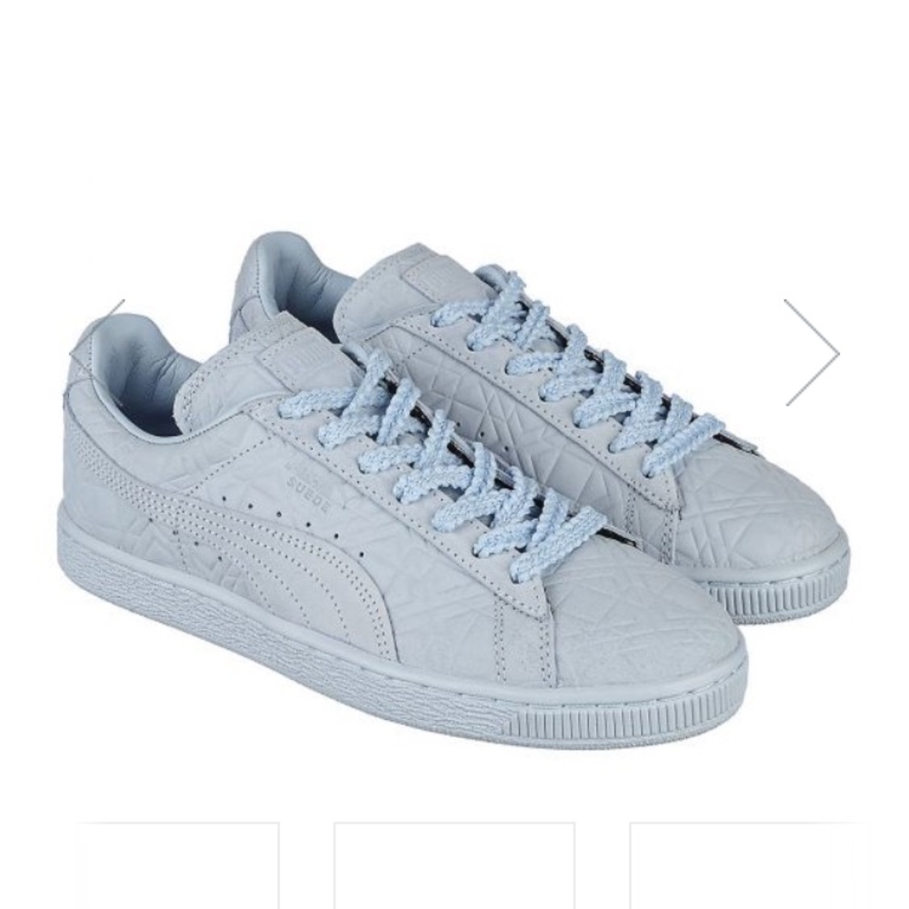 PUMA: Light Blue Solange Suede Classic Squares