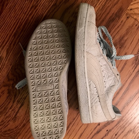 PUMA: Light Blue Solange Suede Classic Squares - Picture 5 of 5