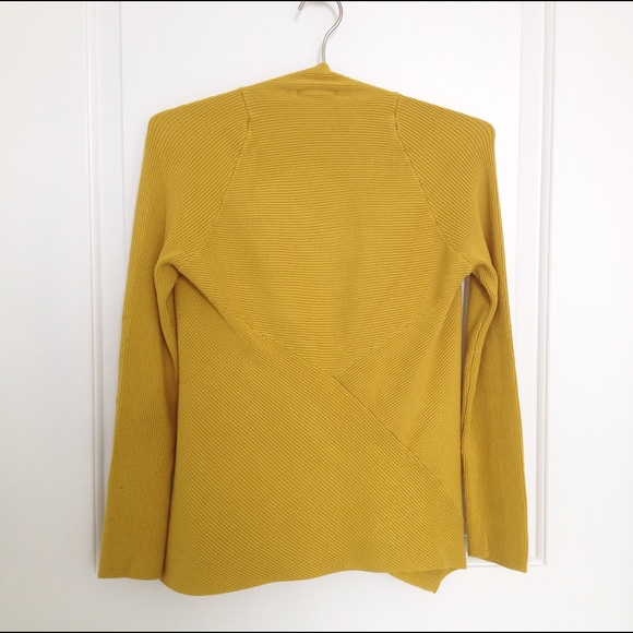 Asymmetrical Chartreuse Sweater - Picture 2 of 2