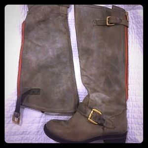 Steve Madden Gray Ridding Boots - Size 8