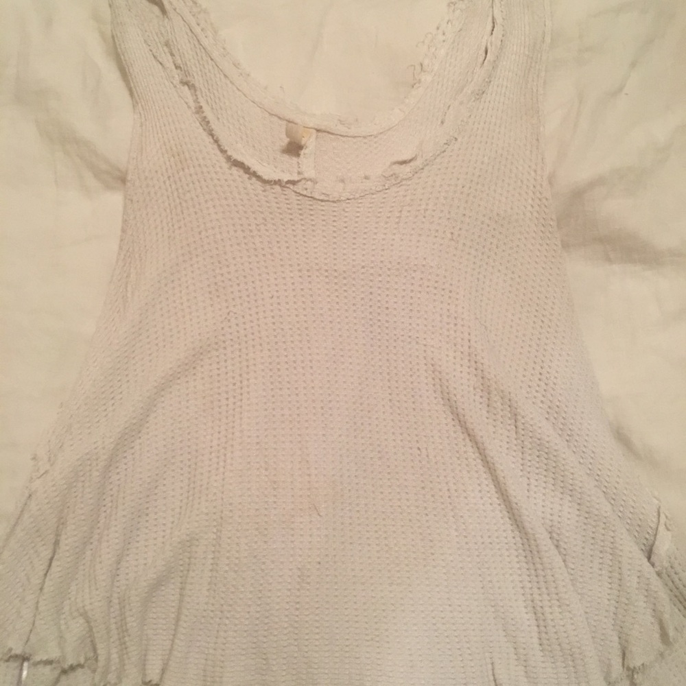 White free people tunic tank