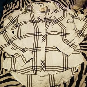 Black and white Plaid shirt