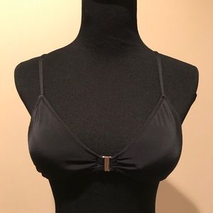 NEW Black VS Strappy Crochet Detail Bikini Top