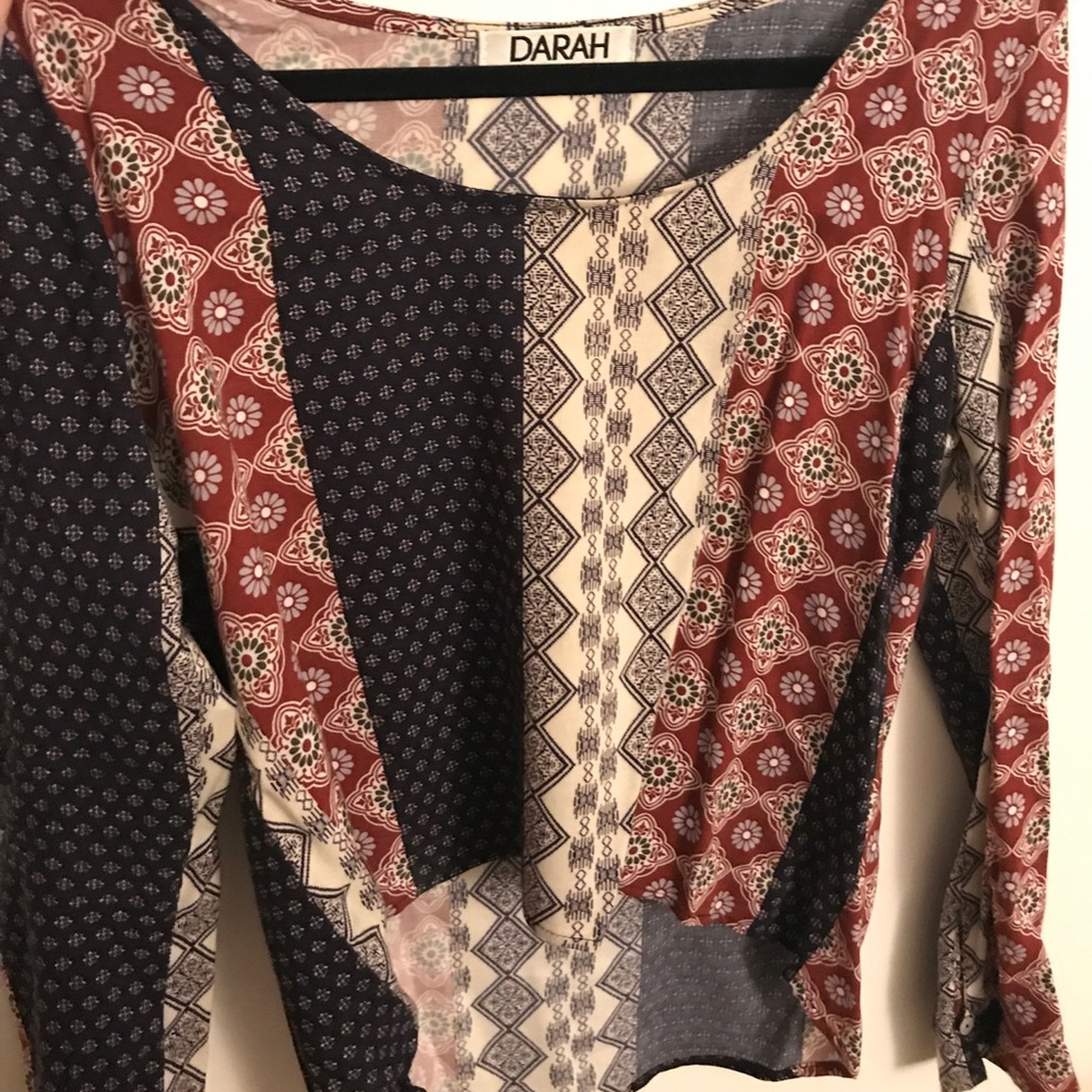 Printed long sleeve shirt