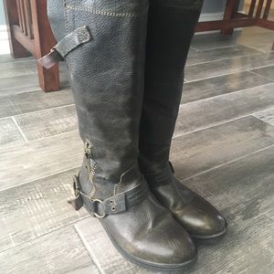 Steve Madden Leather Boots Size 9