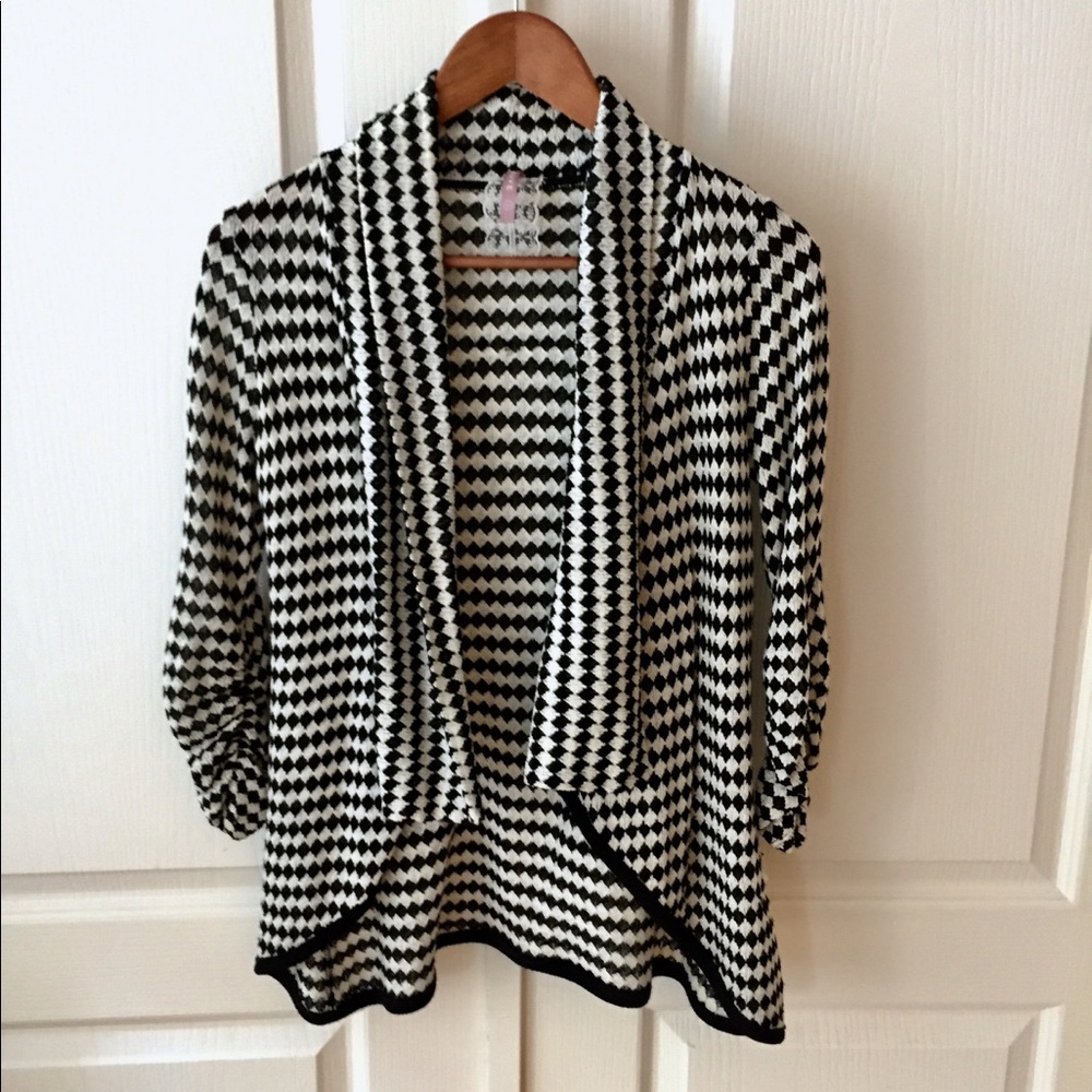 Mauve Ruffled Shrug Cardigan