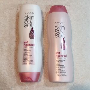Avon Skin So Soft Body Wash and Lotion