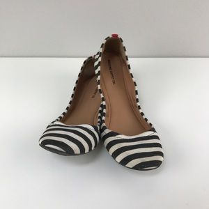 Mossimo black white red ballet flats 8 1/2
