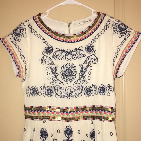 Alice and Olivia Embroidered Dress 4 - Picture 2 of 4
