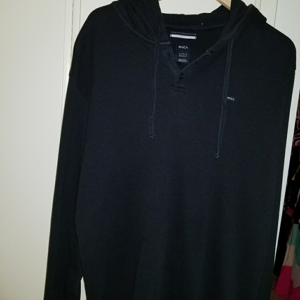 Men's RVCA faded black thermal