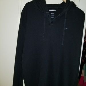 Men's RVCA faded black thermal