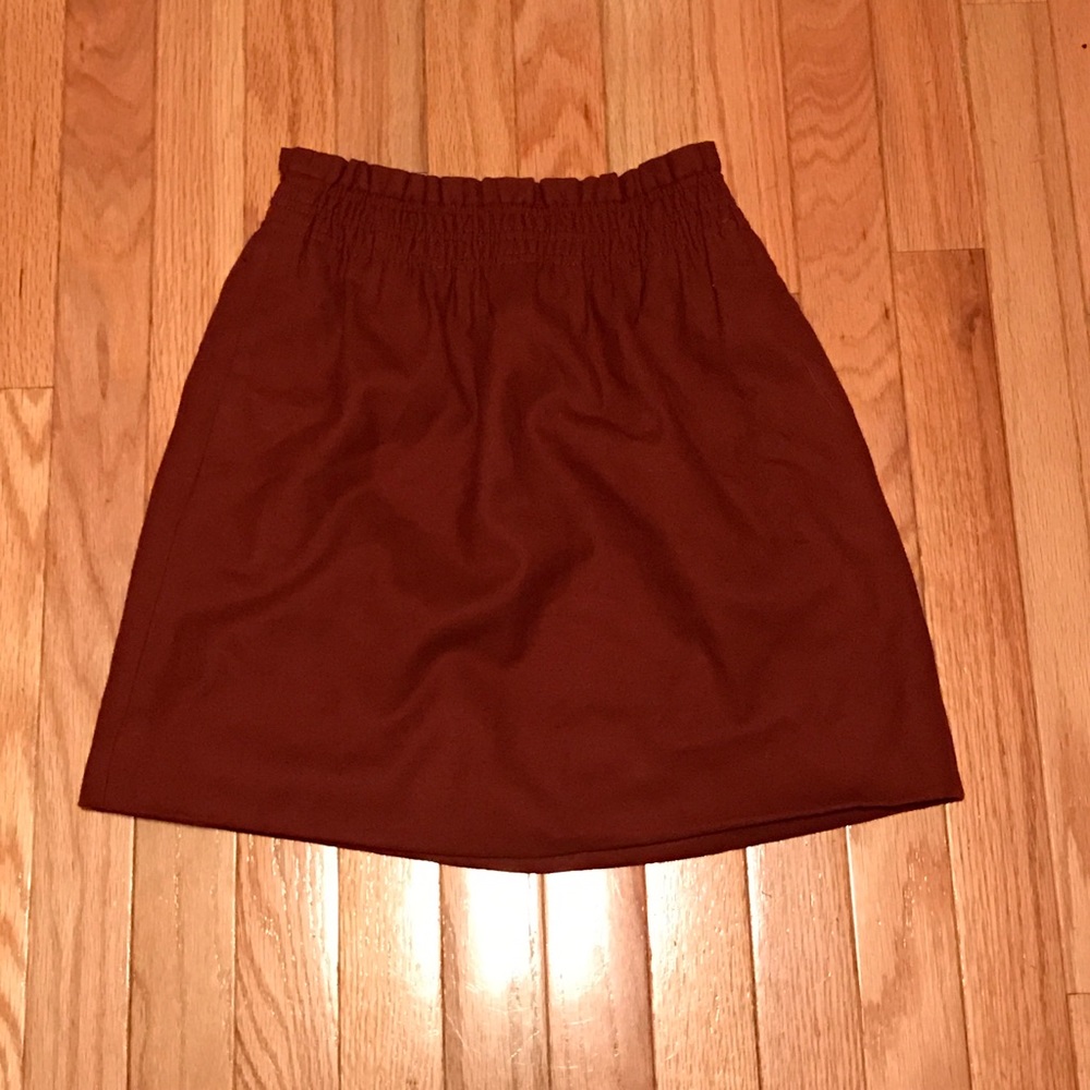 Burgundy J Crew Skirt