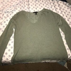Teal/ light green sweater