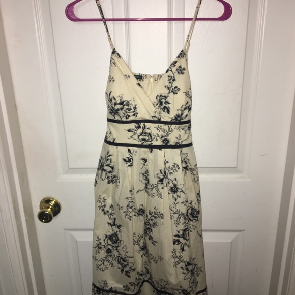 Maurice's off white black floral print dress. - Picture 5 of 5