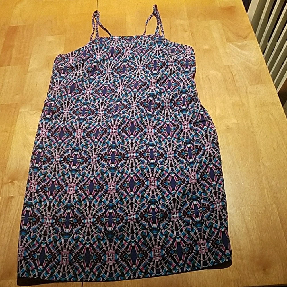Geometric patterned dress