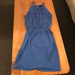 blue casual dress
