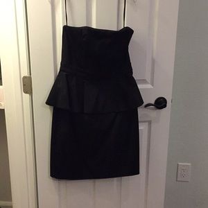 White House Black Market Black Strapless Dress