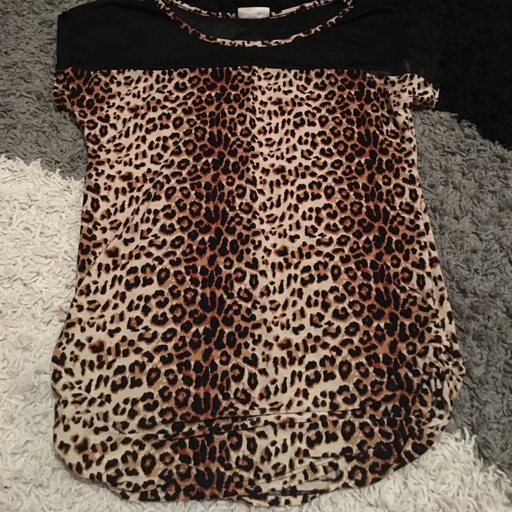 Cheater Print Shimmer Shirt (feels like silk)