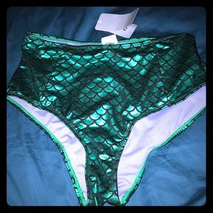 High waisted mermaid swim bottoms