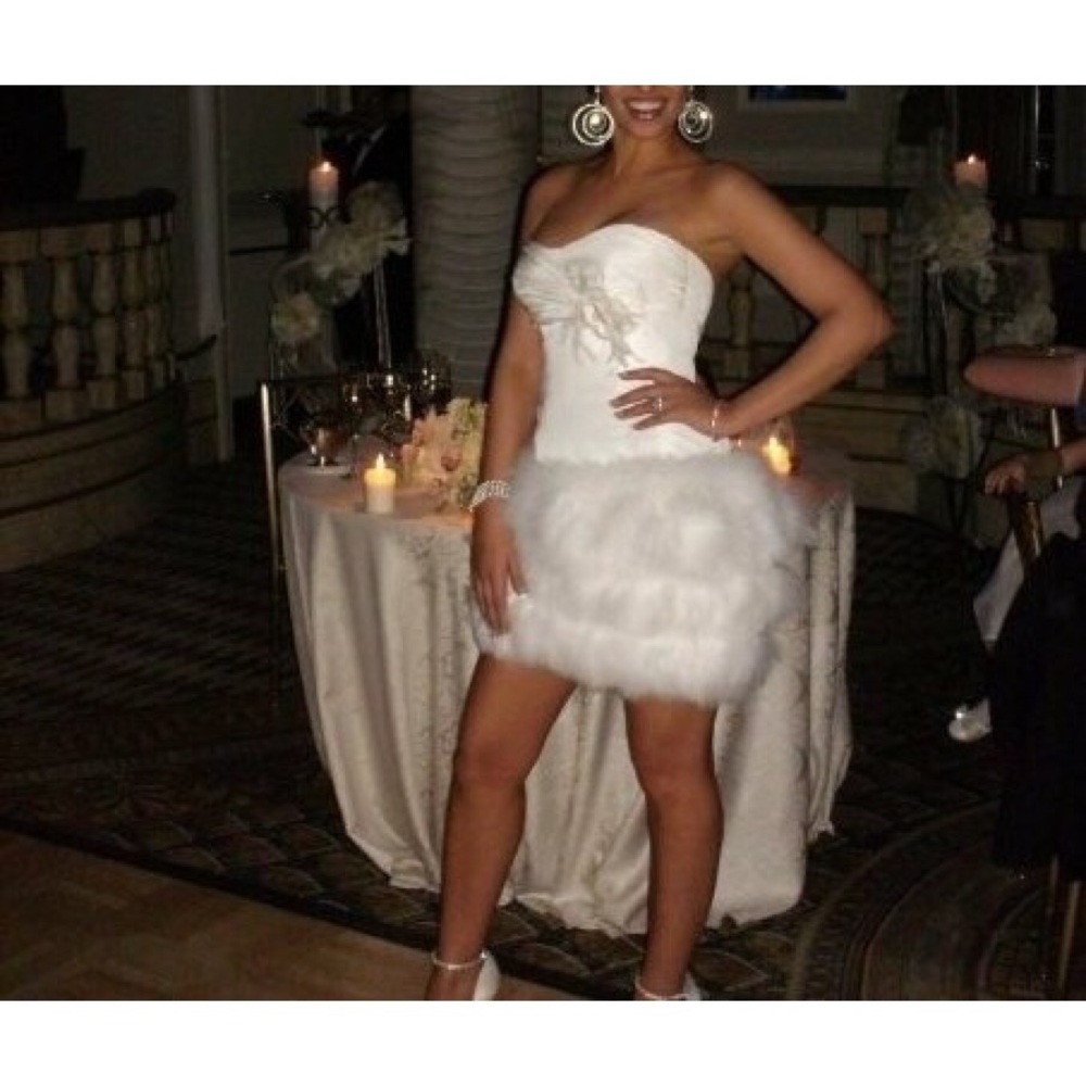 Mini style Wedding Dress ; by Platinum size S