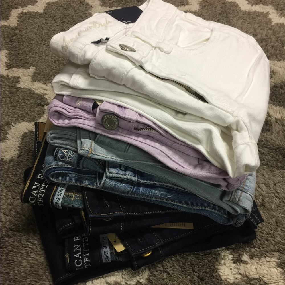 BNWT American Eagle AE Jeans Bundle Size 6