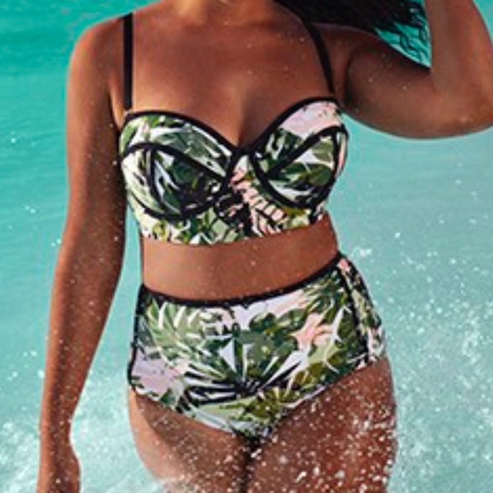 Madame Everglade underwire tropical bikini 👙