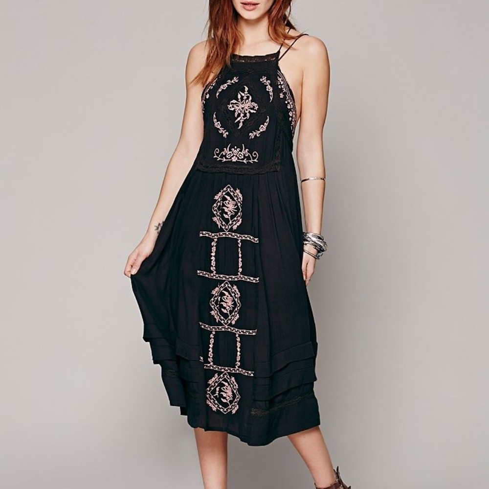 Free People diamonds in the sky maxi dress