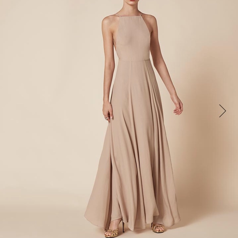 Reformation Frossen Dress, Champagne